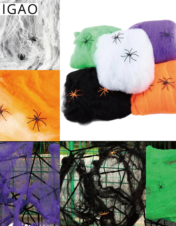 Halloween Spider Cotton Thread Web