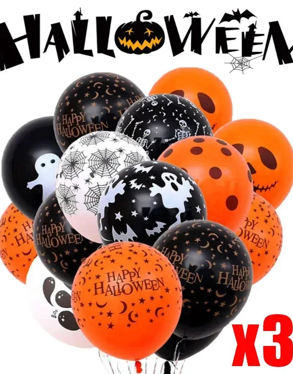 30/10pcs Halloween Balloons