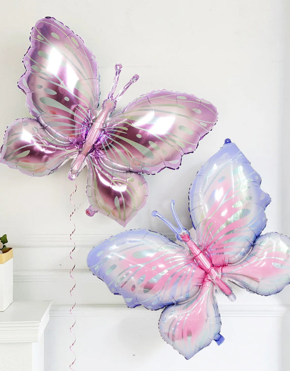 Large Butterfly Aluminum Foil Balloons Butterfly Helium Air Globos Birthday Party Decorations Baby Shower Kids Toy Photo Props