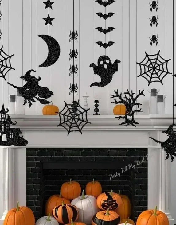 6pcs Halloween Hanging Banner Garland