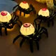 Halloween LED Spider Skull Lamp