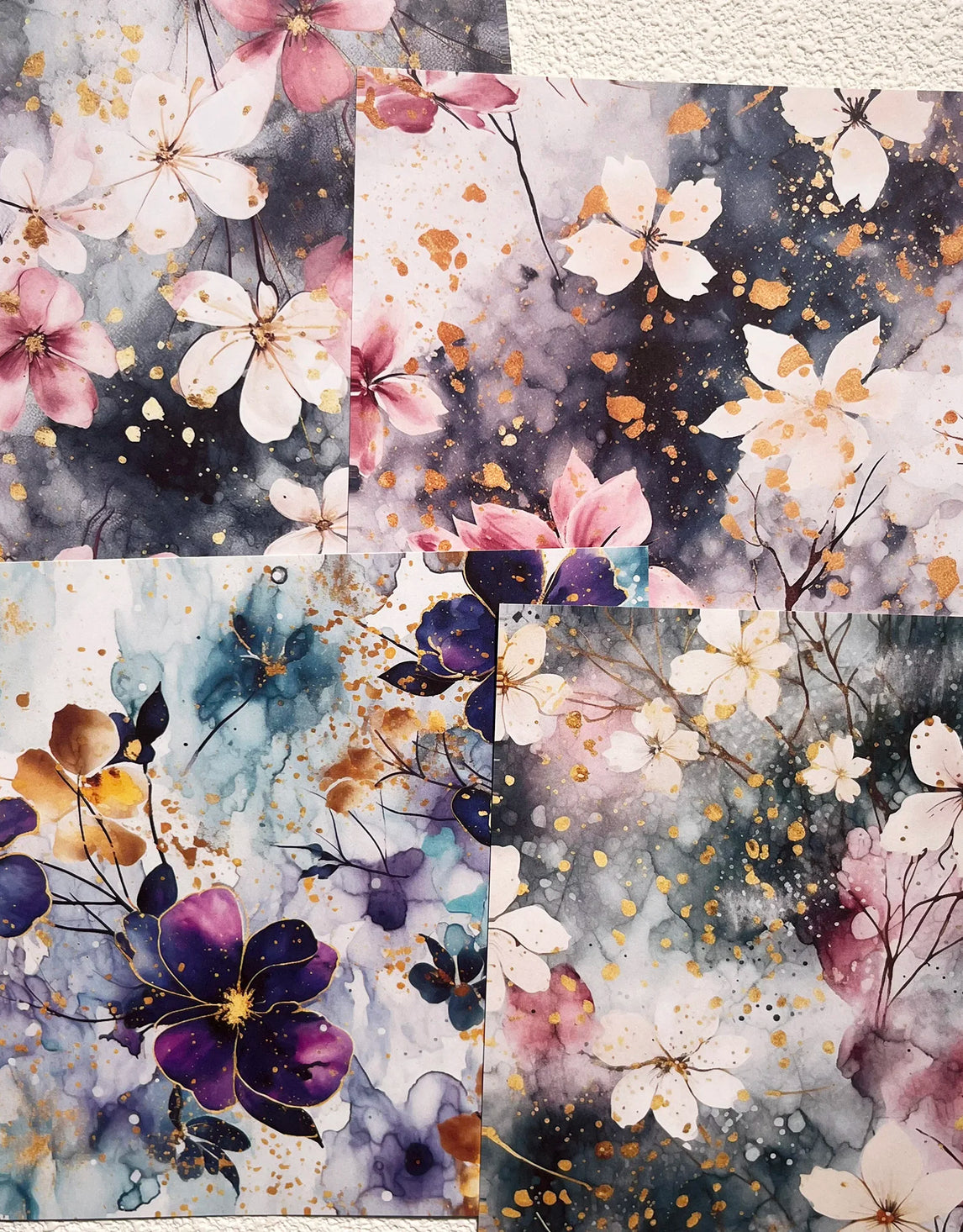 Watercolor Flowers Scrapbook Paper Pads