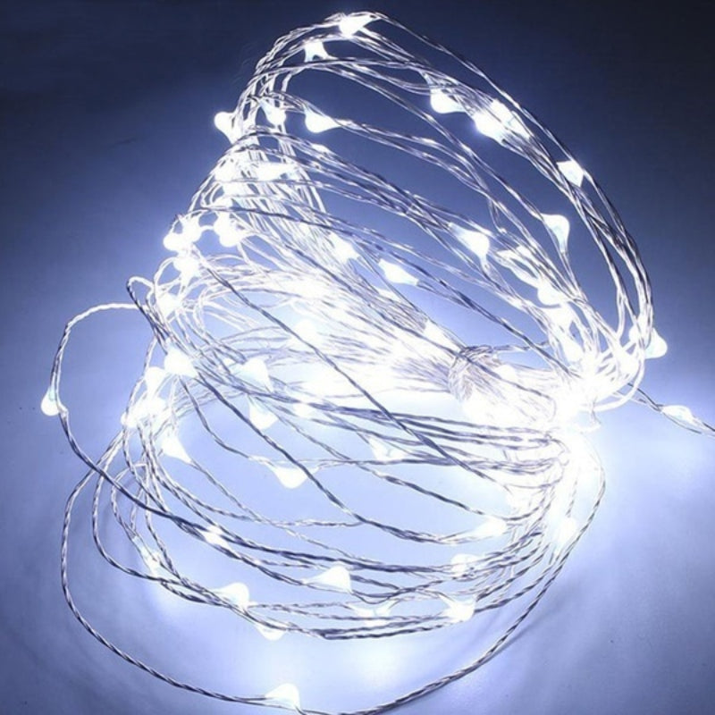 3050100 LED Battery Powered LED Copper Wire Fairy String Lights For Party Christmas Decor Battery Powered No Plug