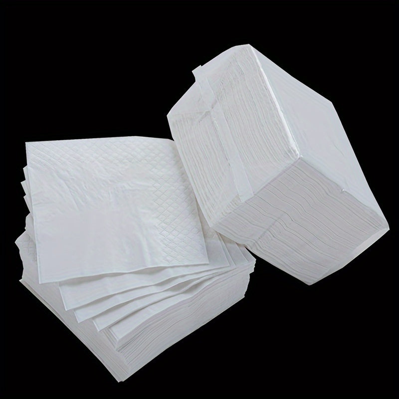 Value Pack 100pcs White Square Napkins Disposable Napkins Restaurant Arrangement Tableware Pads Restaurant Tissue Suitable For Hotel Family Restaurant Party Wedding Dinner Birthday Party For Party